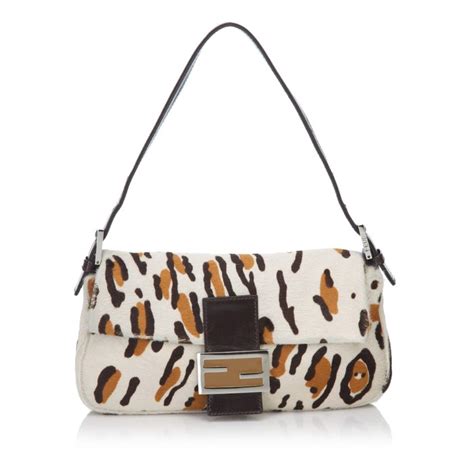 fendi animal print baguette|Fendi baguette archive.